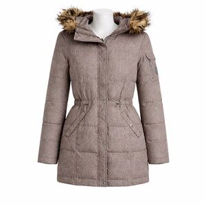 Size XXS Lauren Ralph Lauren Women’s Down Filled Winter Parka Jacket Grey